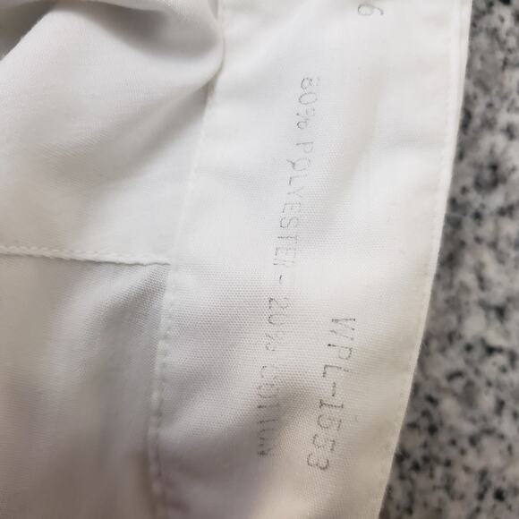 Oscar de La Renta Men's SS Button Down White Dress Shirt. Size 16. Wrinkle‎ Free - Picture 13 of 14